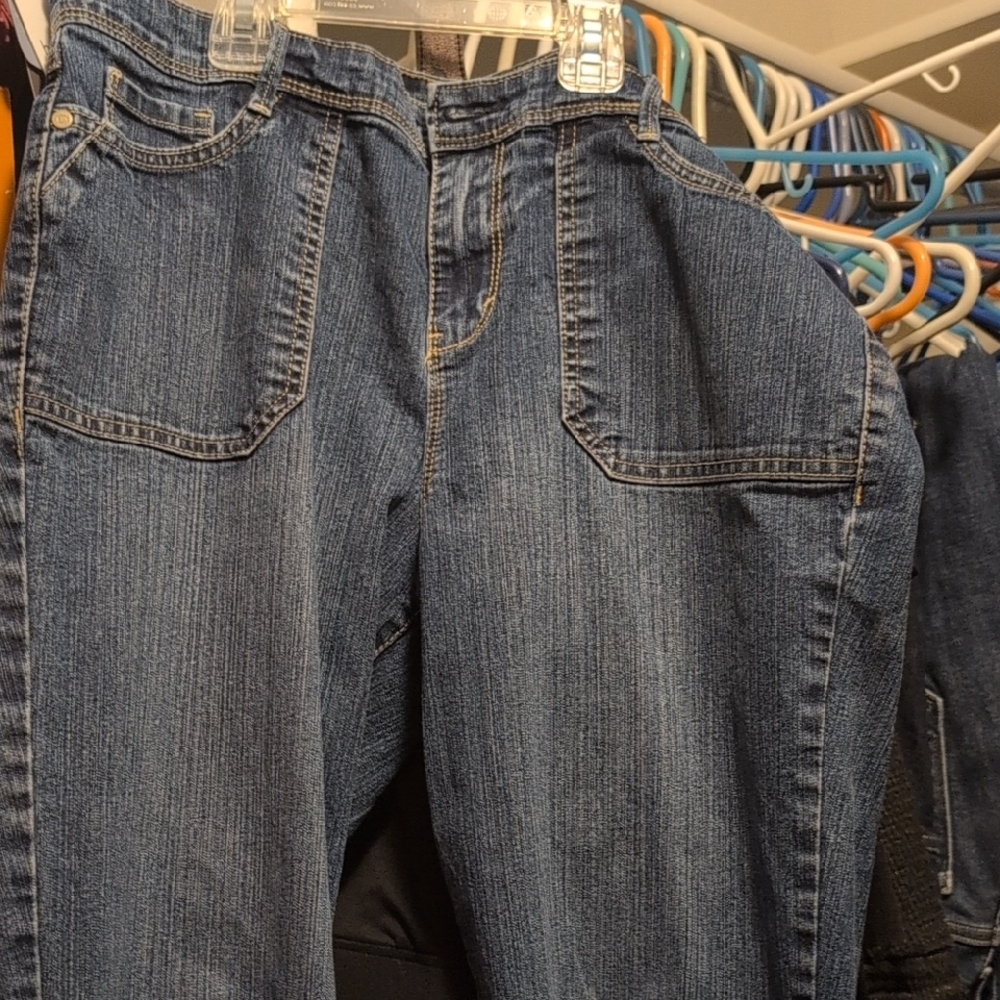 Gloria Vanderbilt Blue Denim Capris